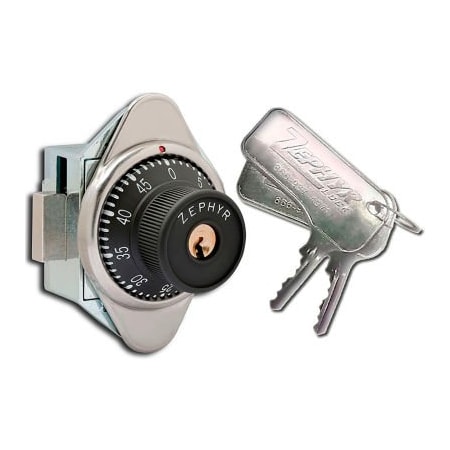 Zephyr Lock Llc Zephyr 1930ADA Built-In Combo Lock - ADA Compliant Vertical Dead Bolt - 2 User Keys 1930ADA